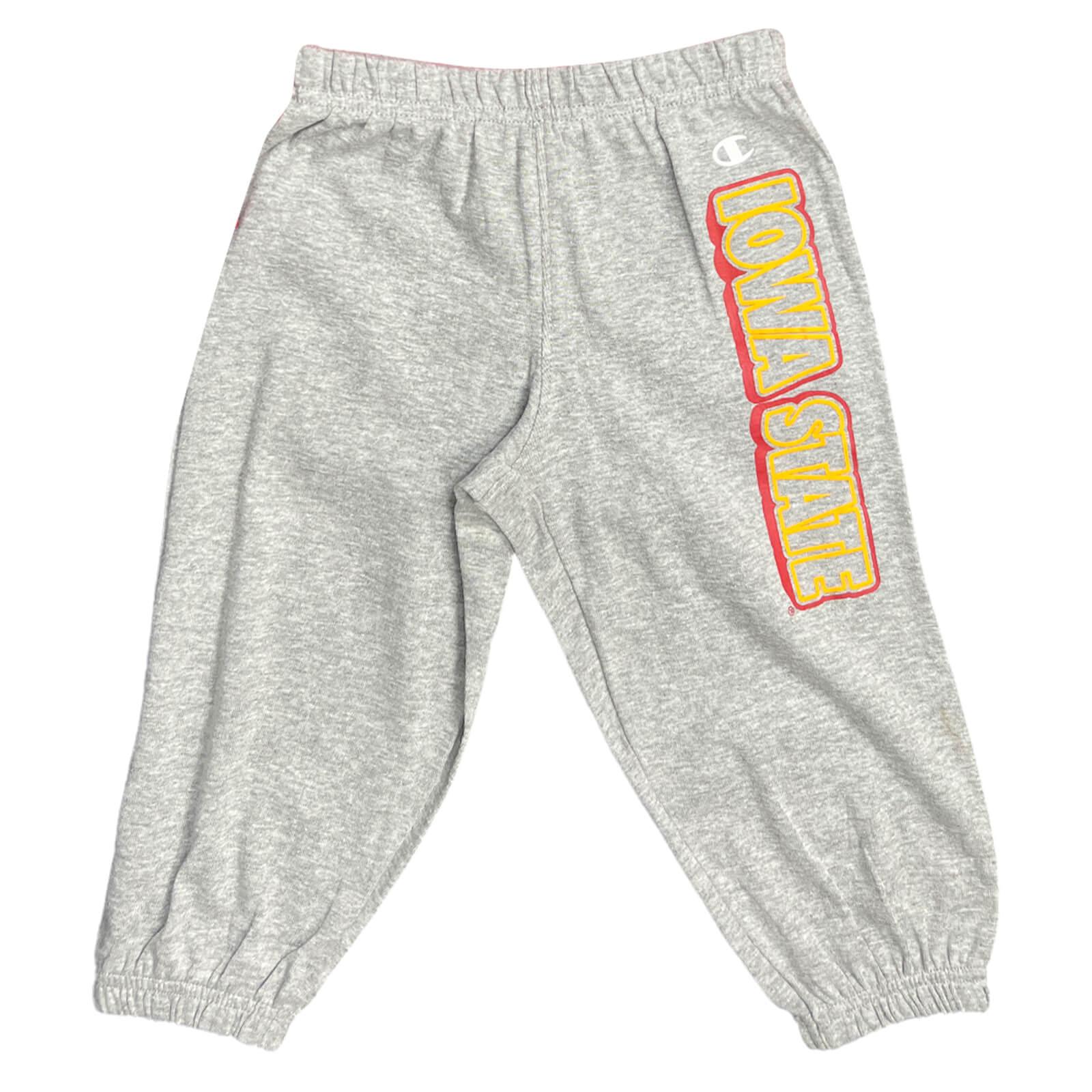 Champion Infant Cyclones Cardinal Gray Long Sleeve Onesies Sweatpants Set
